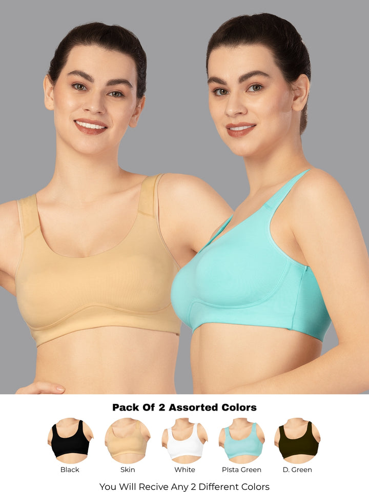 Lovable Non Padded Wirefree Full Coverage Sports Bra