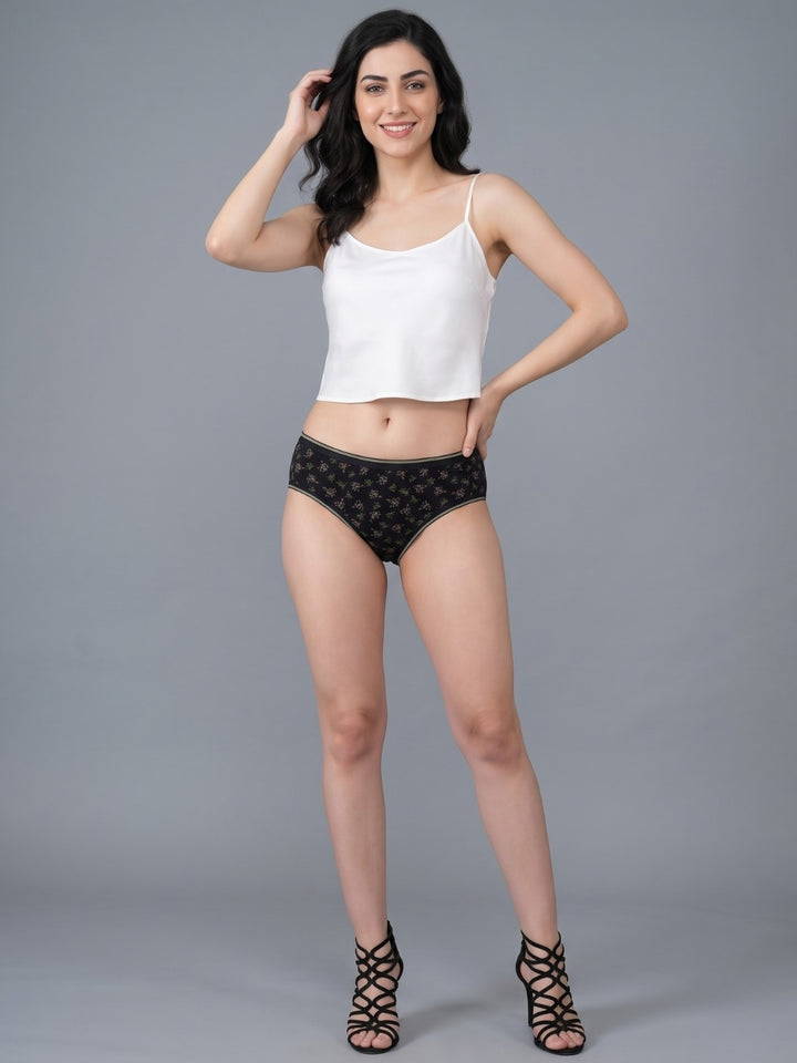 LOVZme Women Assorted Printed Hipster Panty (Pack of 3) - DREAM