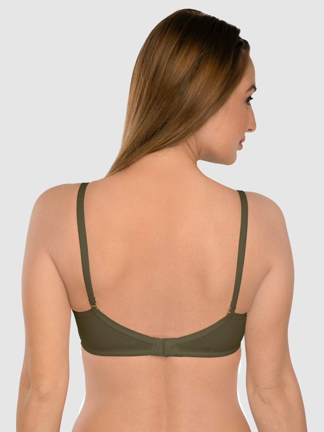 Daisy Dee Dark Green Highly Padded Non-Wired Full Coverage T-Shirt Bra - NMPL_D.GREEN