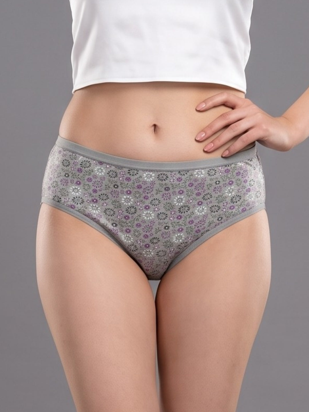LOVZme Women Assorted Printed Hipster Panty (Pack of 3) - CHARM