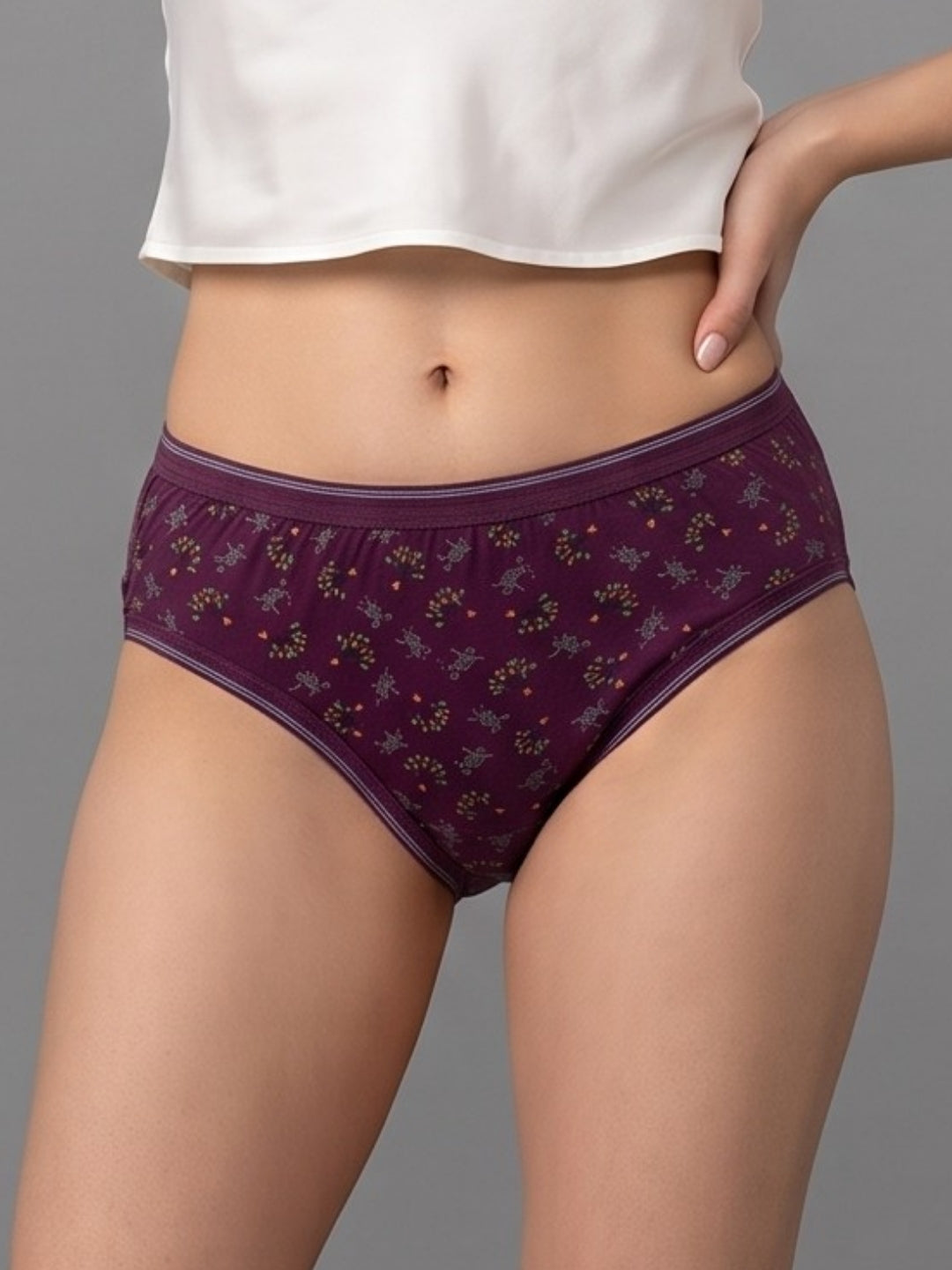 LOVZme Women Assorted Printed Hipster Panty (Pack of 3) - DREAM