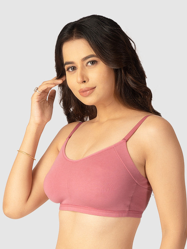 Lovable Womens Dusty Rose Non Padded Non Wired Full Coverage Bra