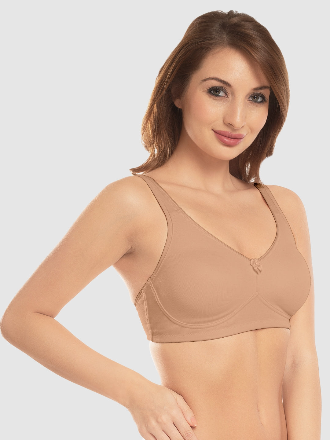 Daisy Dee Skin Non Padded Non-Wired Full Coverage T-Shirt Bra - NDLGHT-Skin