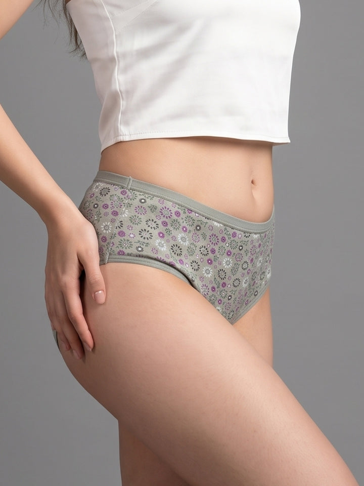 LOVZme Women Assorted Printed Hipster Panty (Pack of 3) - CHARM
