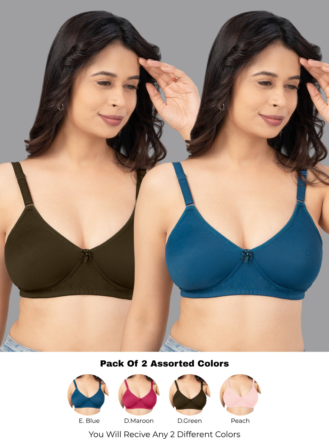 Lovable Non Padded Double Layered Wirefree Full Coverage T-Shirt Bra