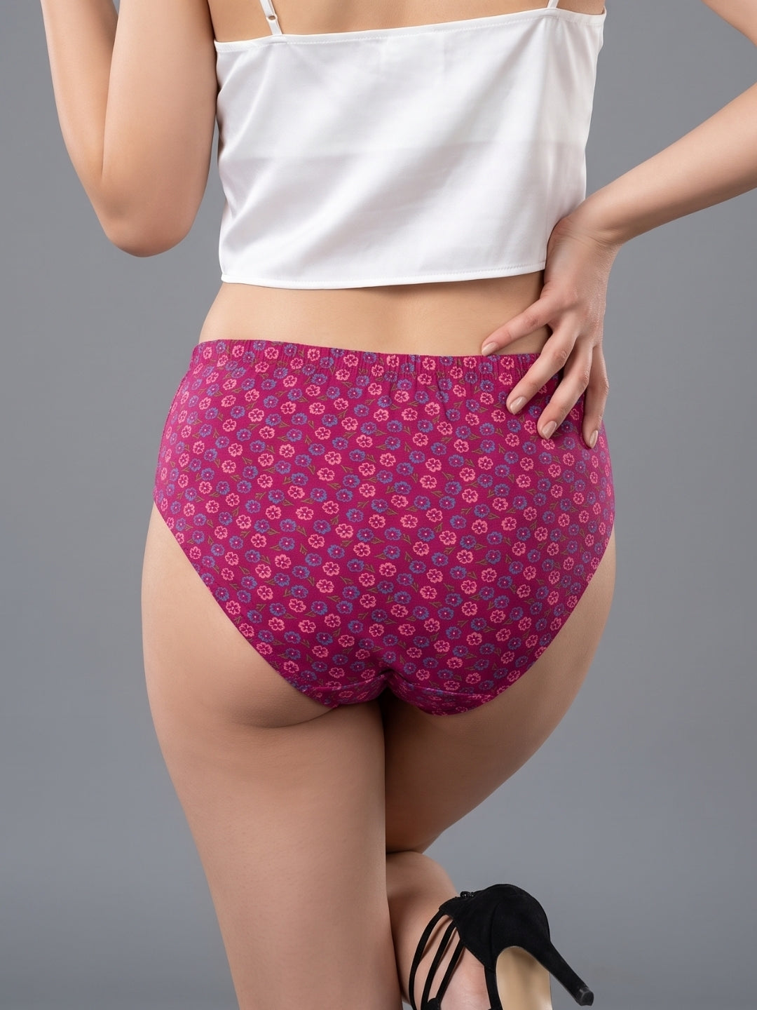 LOVZme Women Assorted Printed Hipster Panty (Pack of 3) - BLUSH