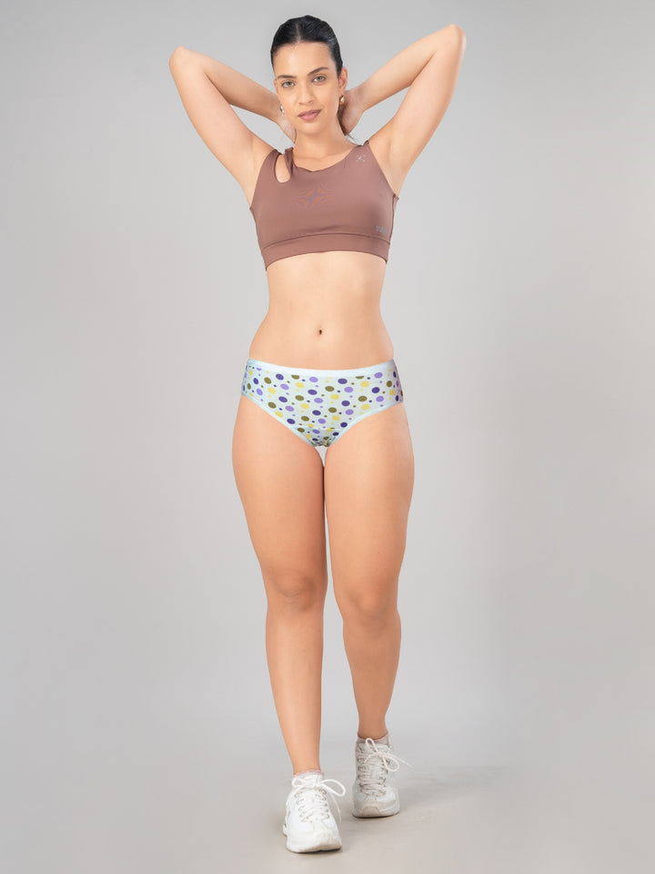 Women Multicolour Printed Assorted Hipster Panty (Pack of 3)- Lotus