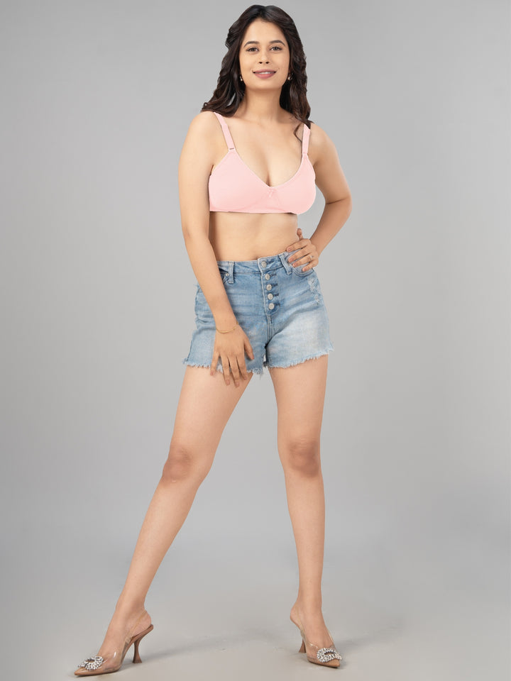 Lovable Non Padded Double Layered Wirefree Full Coverage T-Shirt Bra