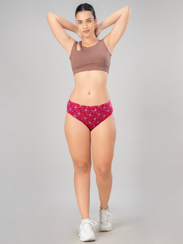 Women Multicolour Printed Hipster Panty - 1200-1299