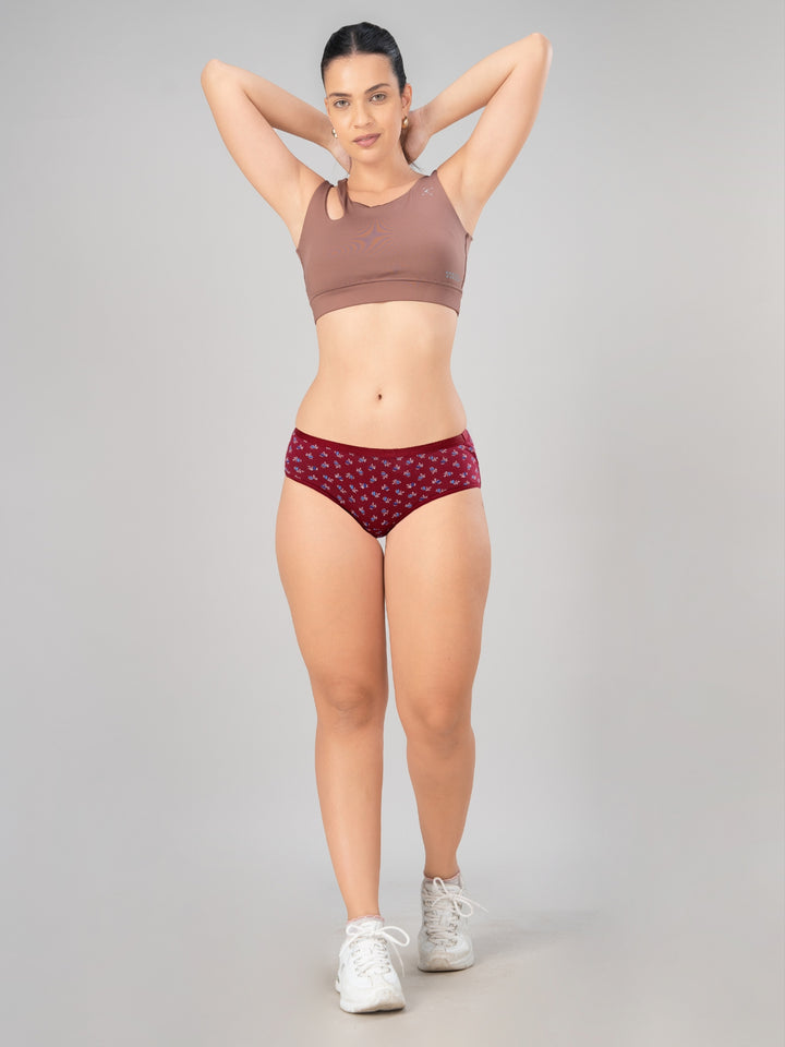 Women Multicolour Printed Hipster Panty - 1400-1499
