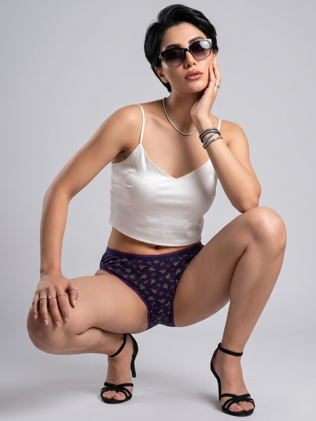LOVZme Women Assorted Printed Hipster Panty (Pack of 3) - DREAM