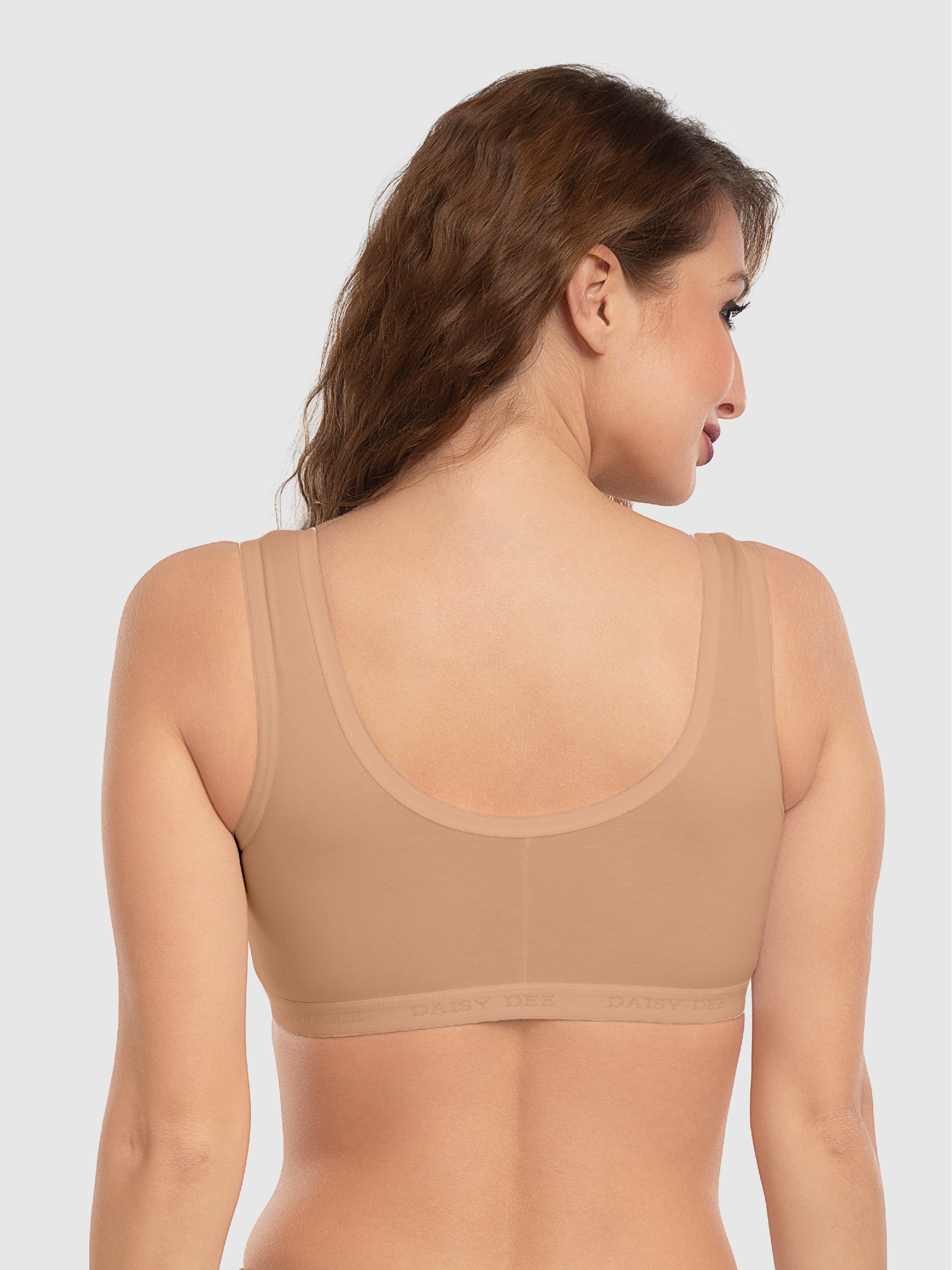 Daisy Dee Beige Non Padded Non Wired Full Coverage Sports Bra NLRA-Beige
