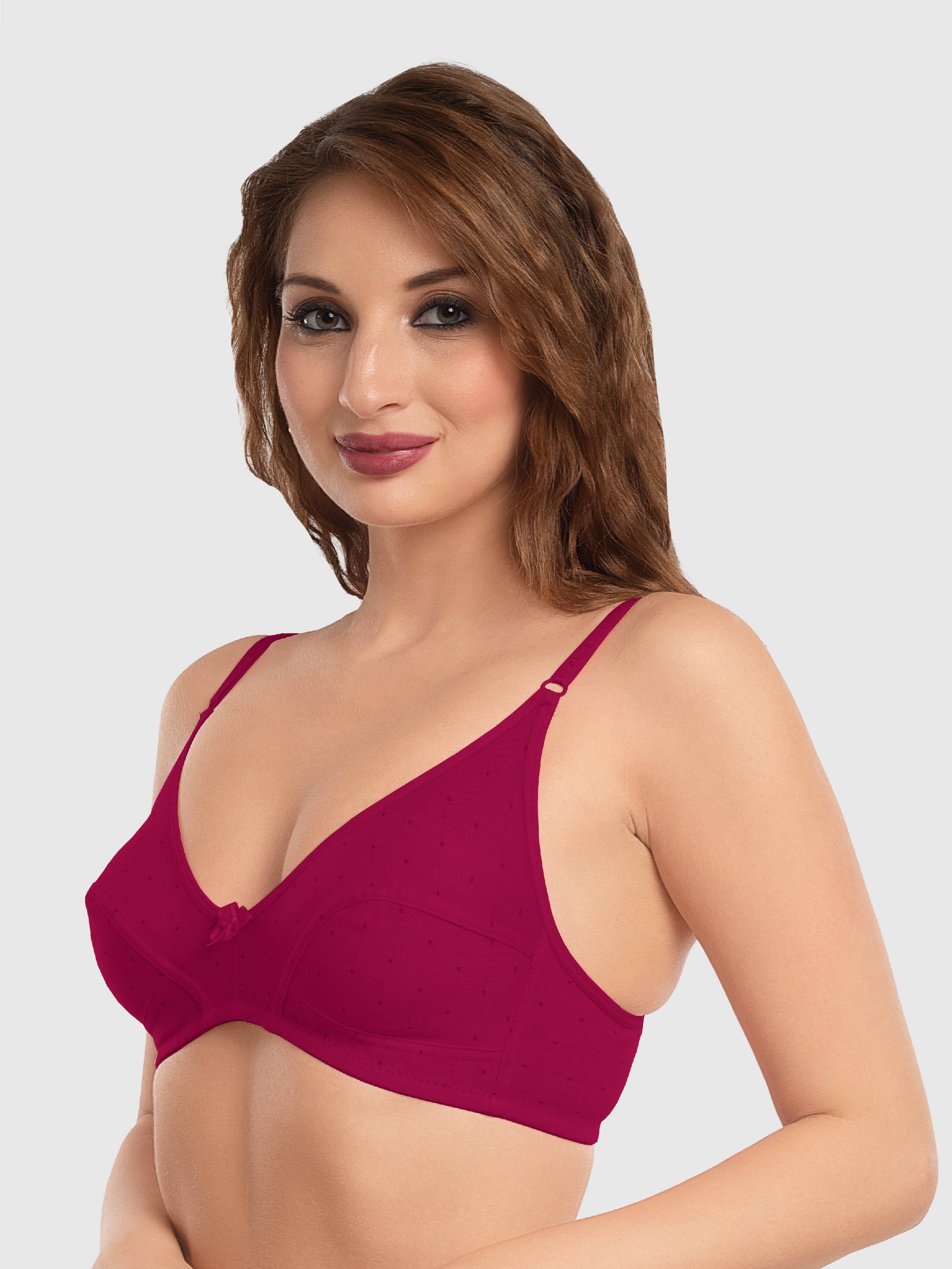 Daisy Dee Wine Non Padded Non Wired Full Coverage Everyday bra NLU-Wine