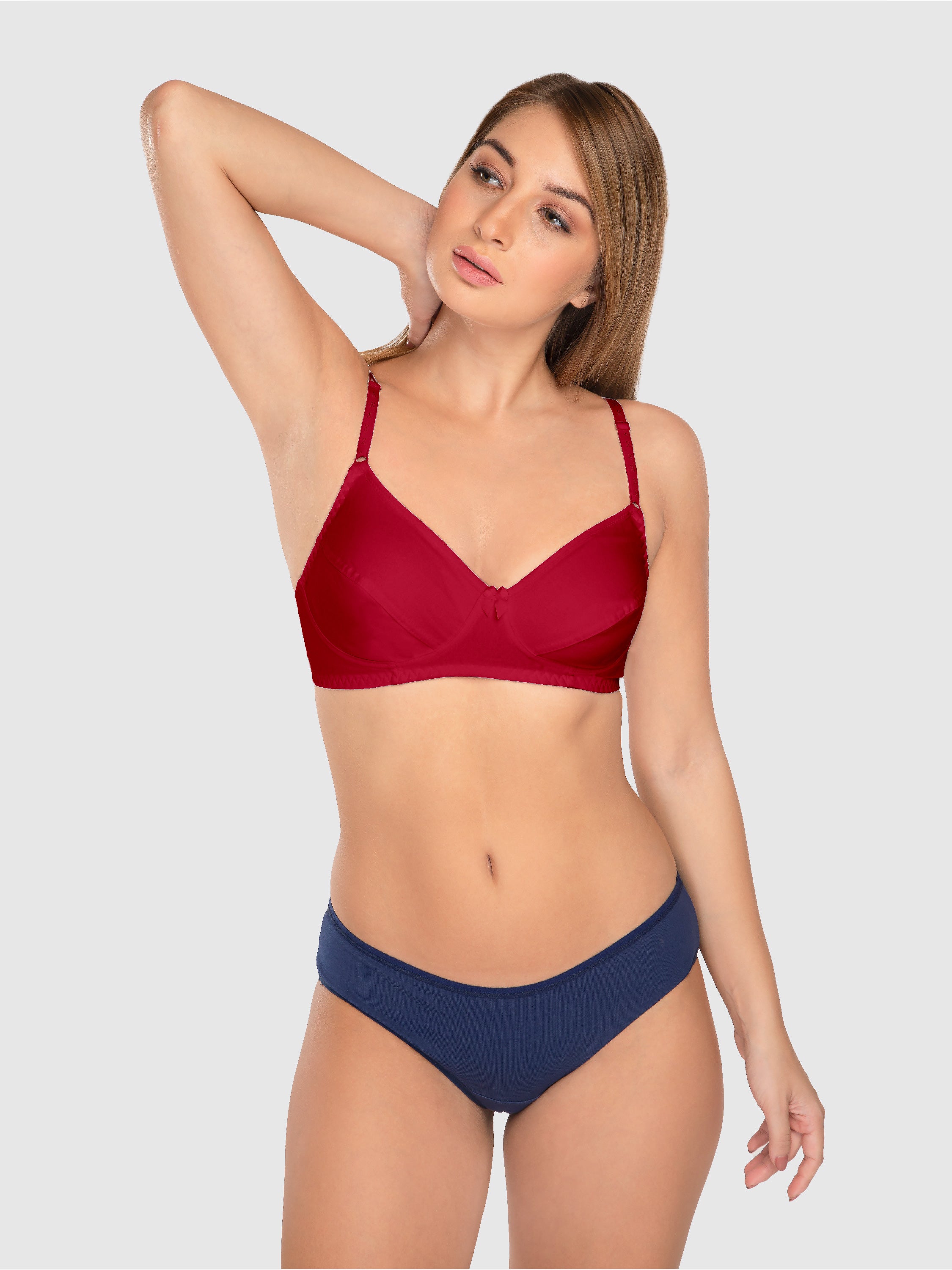 Daisy Dee Maroon Non Padded Non Wired Full Coverage Bra NCLBR_Maroon