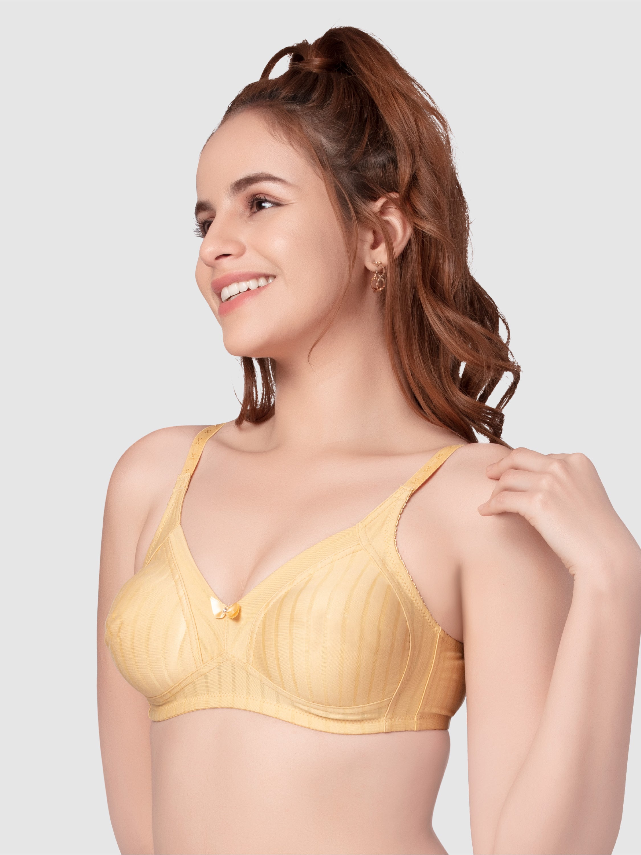 Daisy Dee Skin Non Padded Non Wired Full Coverage Bra NSPRSTR -Skin