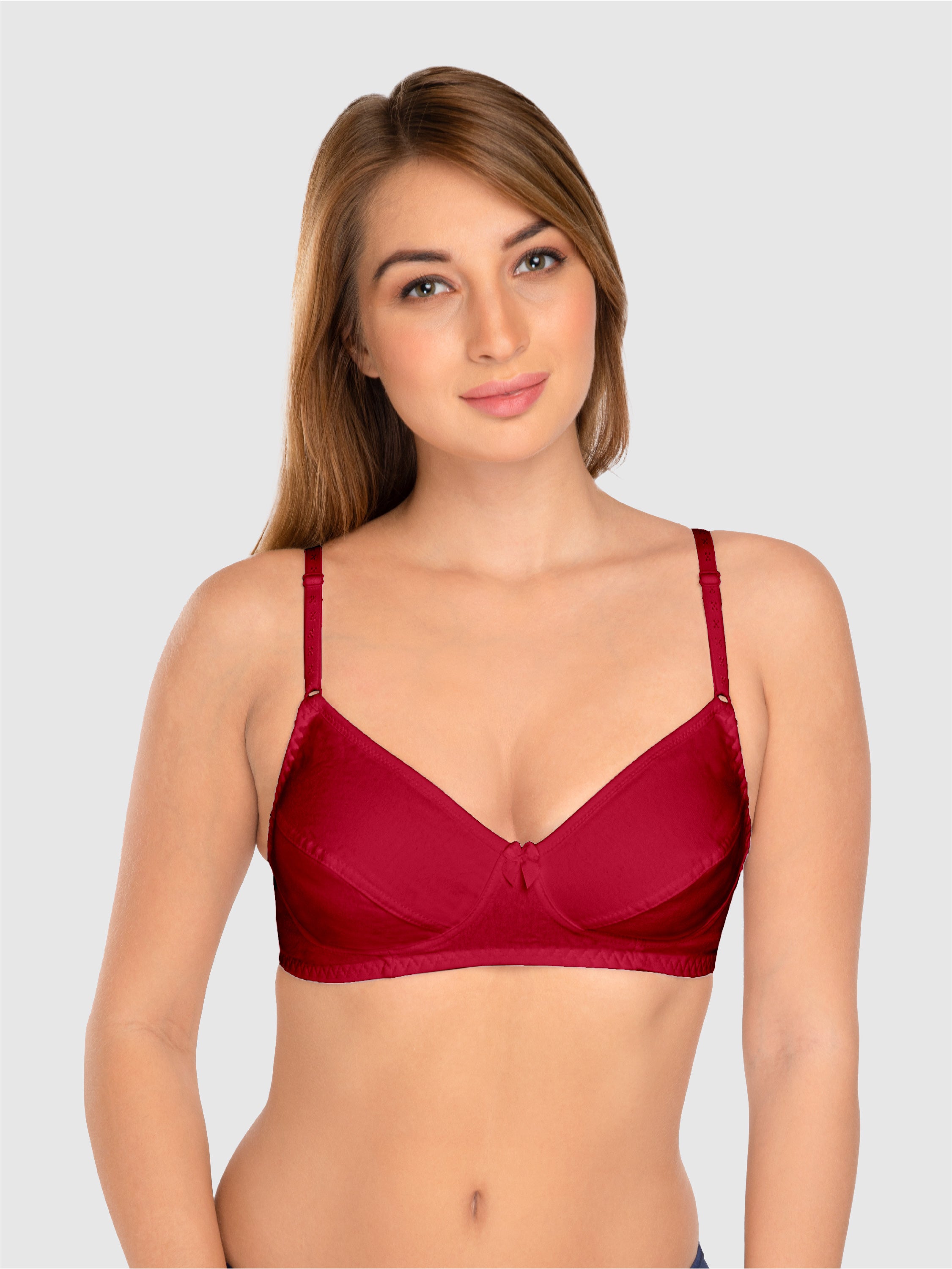 Daisy Dee Maroon Non Padded Non Wired Full Coverage Bra NCLBR_Maroon