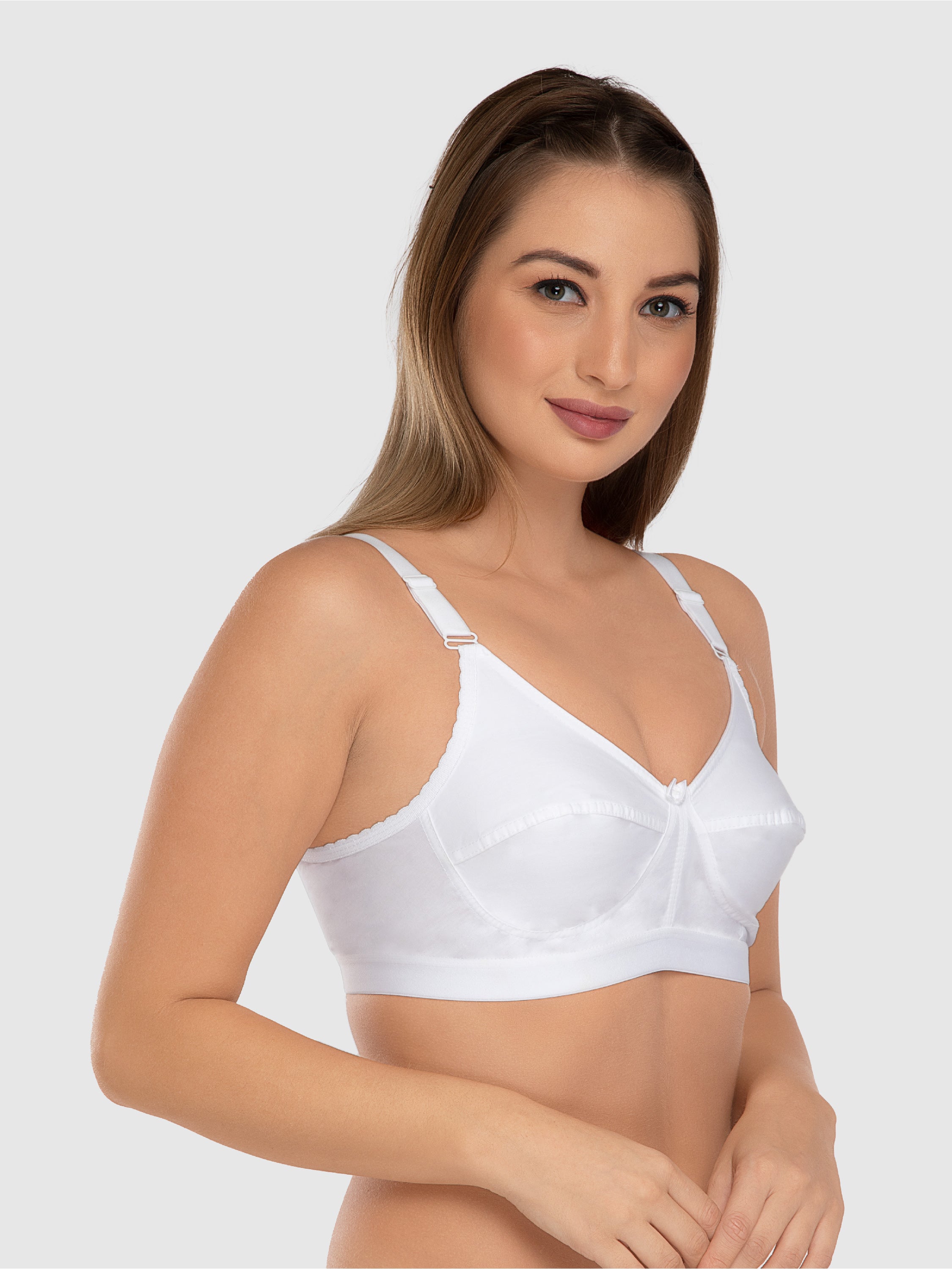 Daisy Dee White Non Padded Non Wired Full Coverage Bra NACNT-White