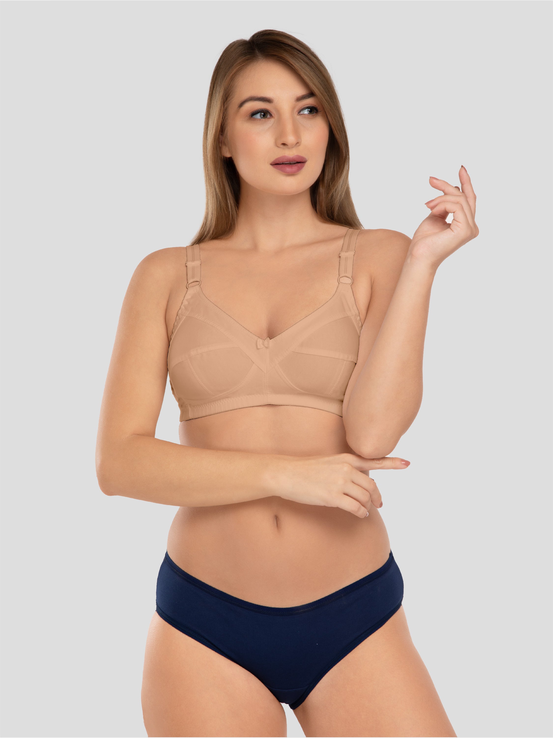 Daisy Dee Skin Non Padded Non Wired Full Coverage Bra NSHPU-Skin