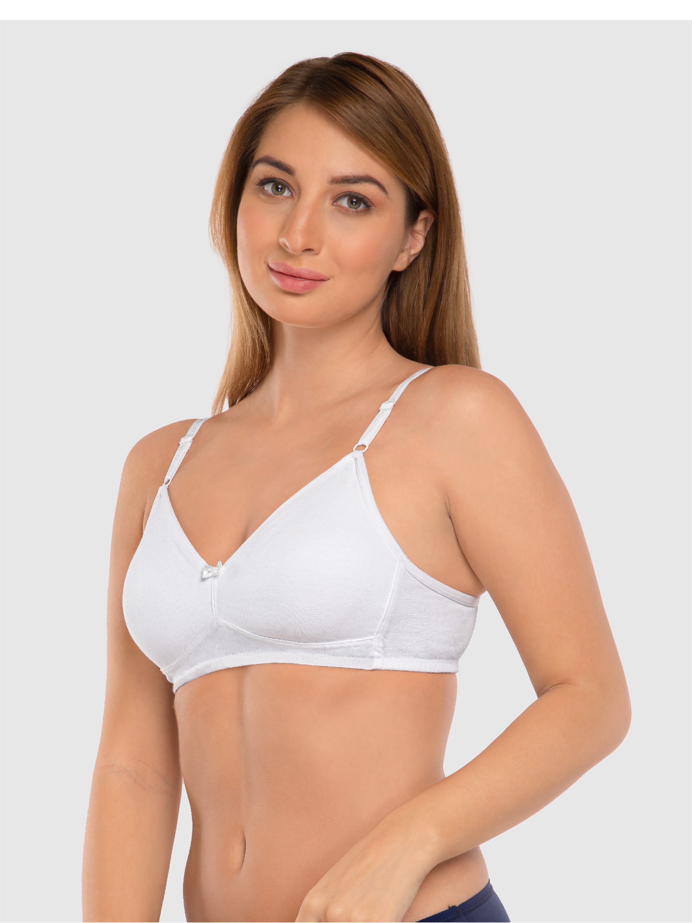 Daisy Dee White Non Padded Non Wired Full Coverage Bra NDSZN-White