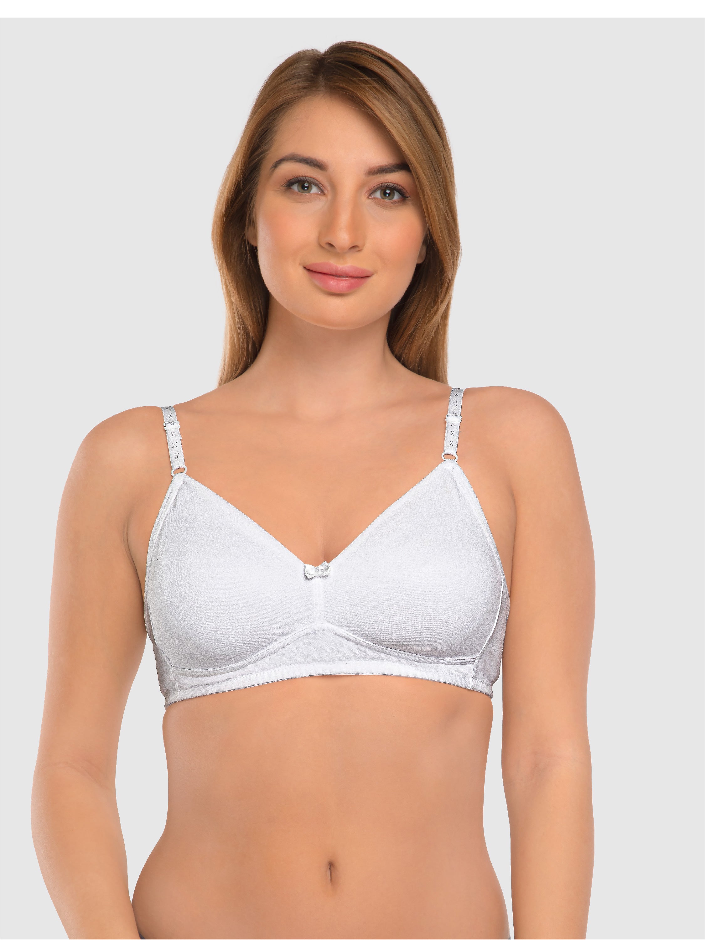 Daisy Dee White Non Padded Non Wired Full Coverage Bra NDSZN-White