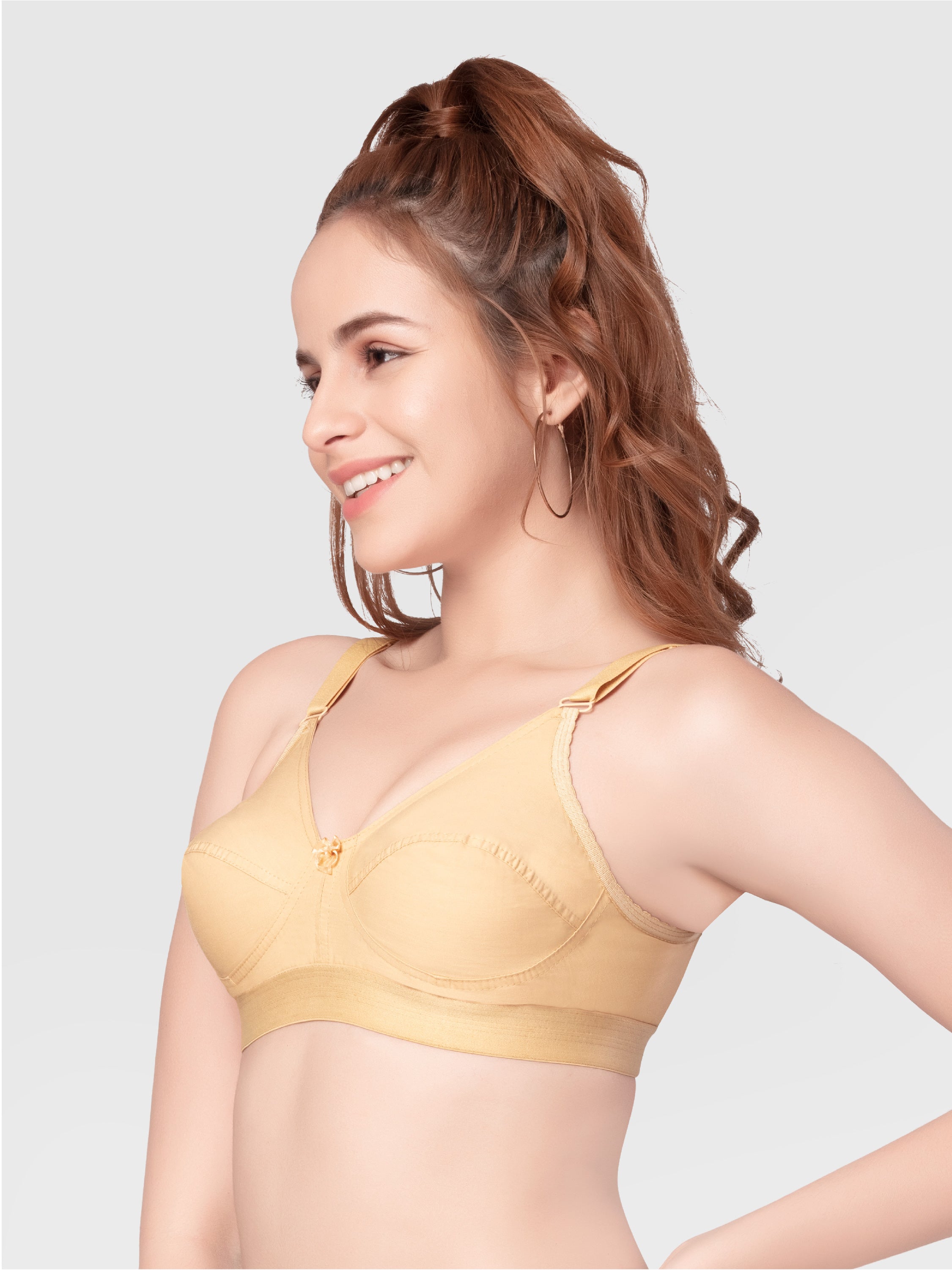 Daisy Dee Skin Non Padded Non Wired Full Coverage Bra NMYA-Skin