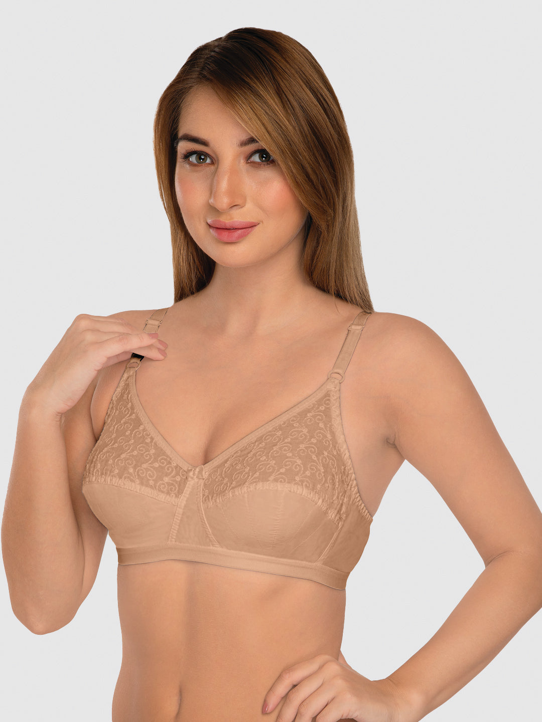Daisy Dee Skin Non Padded Non Wired Full Coverage Bra NILIGNCE-Skin