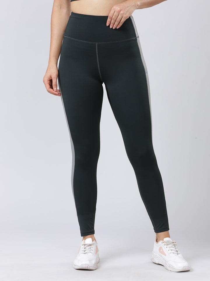Women Bloom Algal-Coo Grey Solid Tights - Augusta- BA-CG