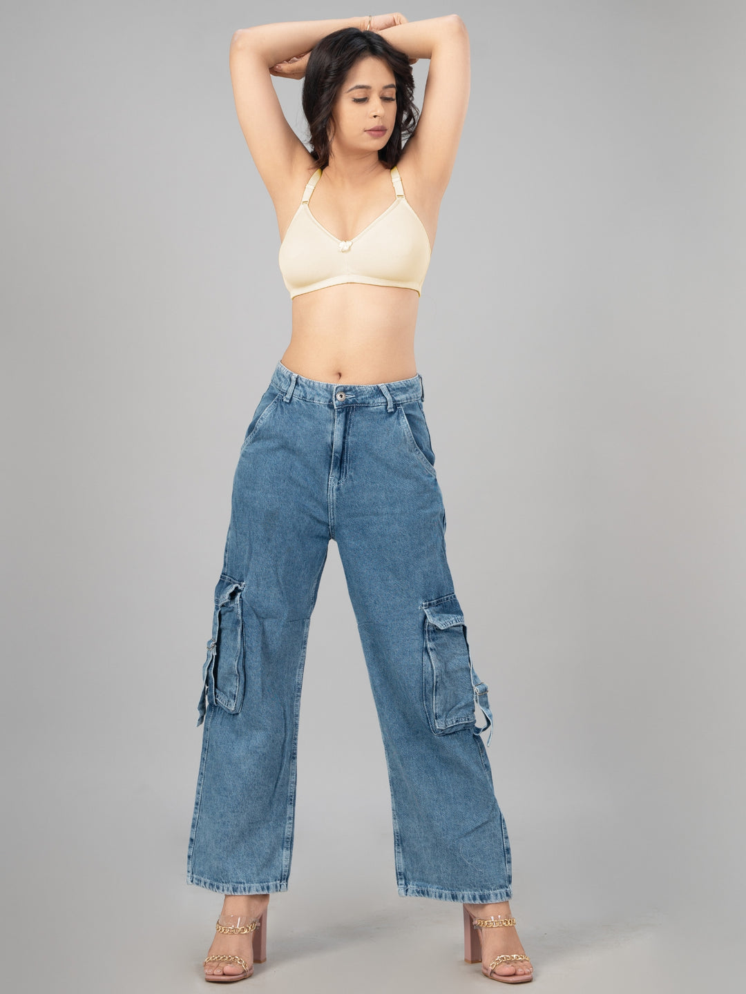 Daisy Dee Cream Non Padded Non-Wired Full Coverage T-Shirt Bra - NMIRA-Cream