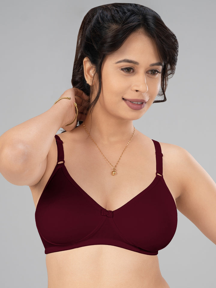 Lovable Maroon Non Padded Non Wired Full Coverage Bra ULTRA-Maroon