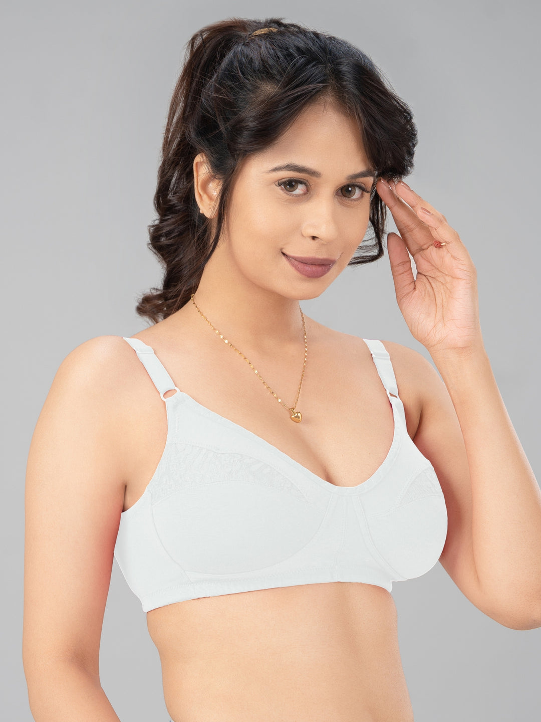 Lovable Multicolor Non Padded Non Wired Full Coverage Bra - (Pack of 2) ADL-The 1-Navy/White