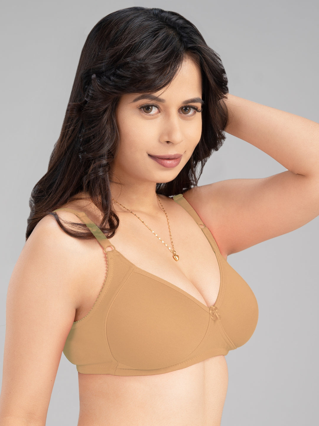 Lovable Multicolor Non Padded Non Wired Full Coverage Bra - (Pack of 2) Contours- D.Maroon/Skin