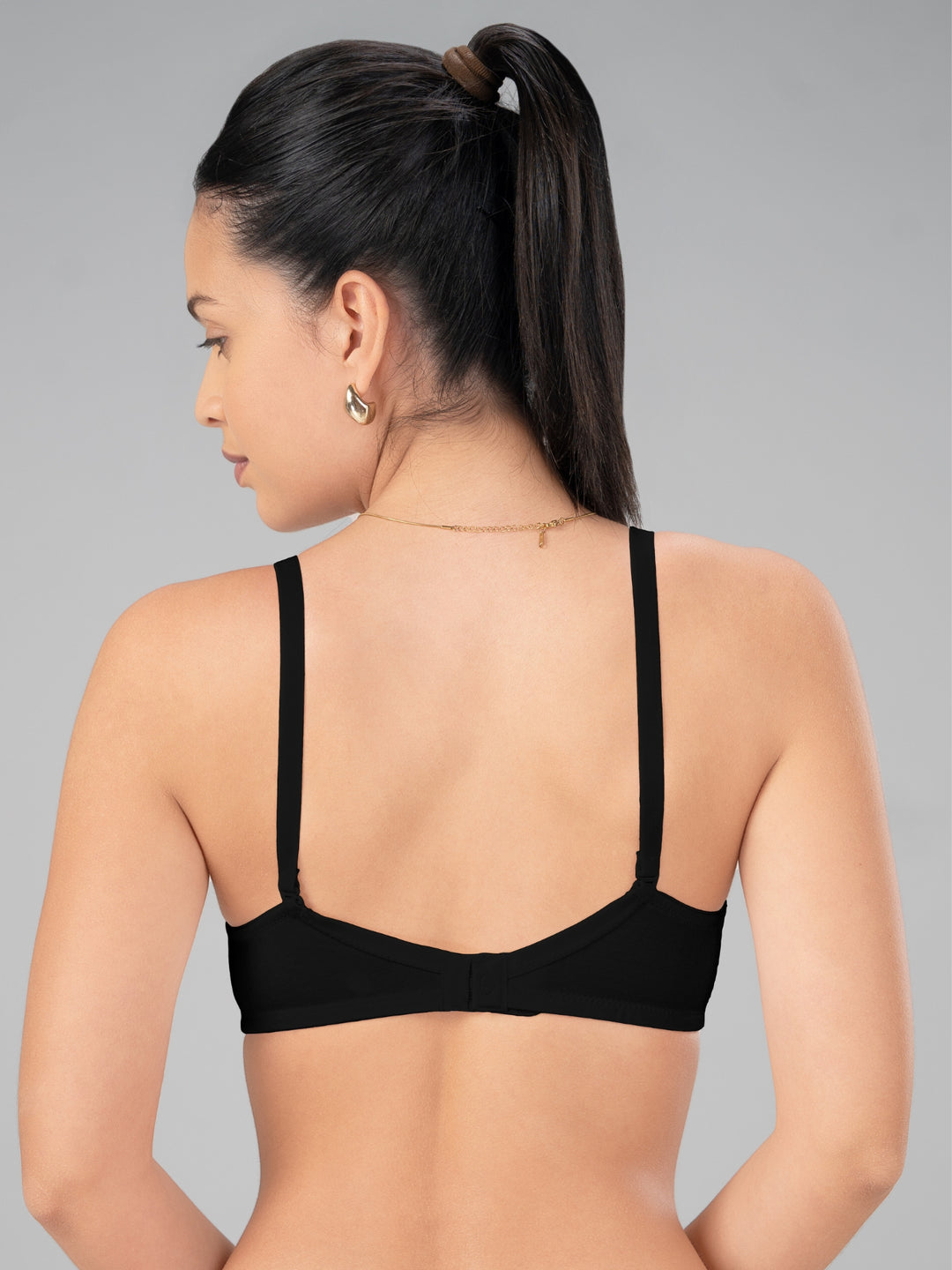 Lovable Black Non Padded Non Wired Full Coverage Bra MARVEL-Black