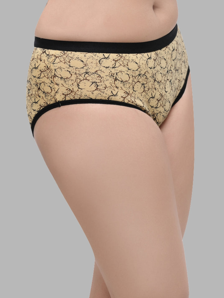 Women Multicolour Printed Hipster Panty - 1300-1399