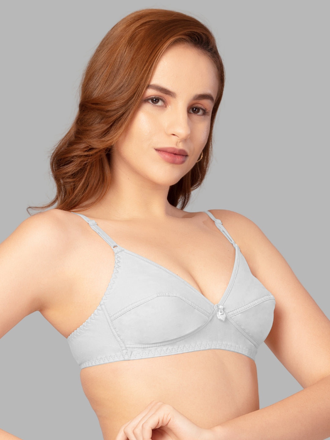 Daisy Dee White Non Padded Non Wired Full Coverage Bra NARTHE-White