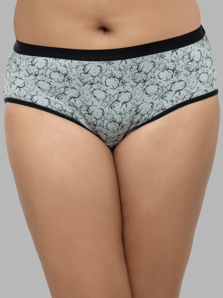 Women Multicolour Printed Hipster Panty - 1300-1399