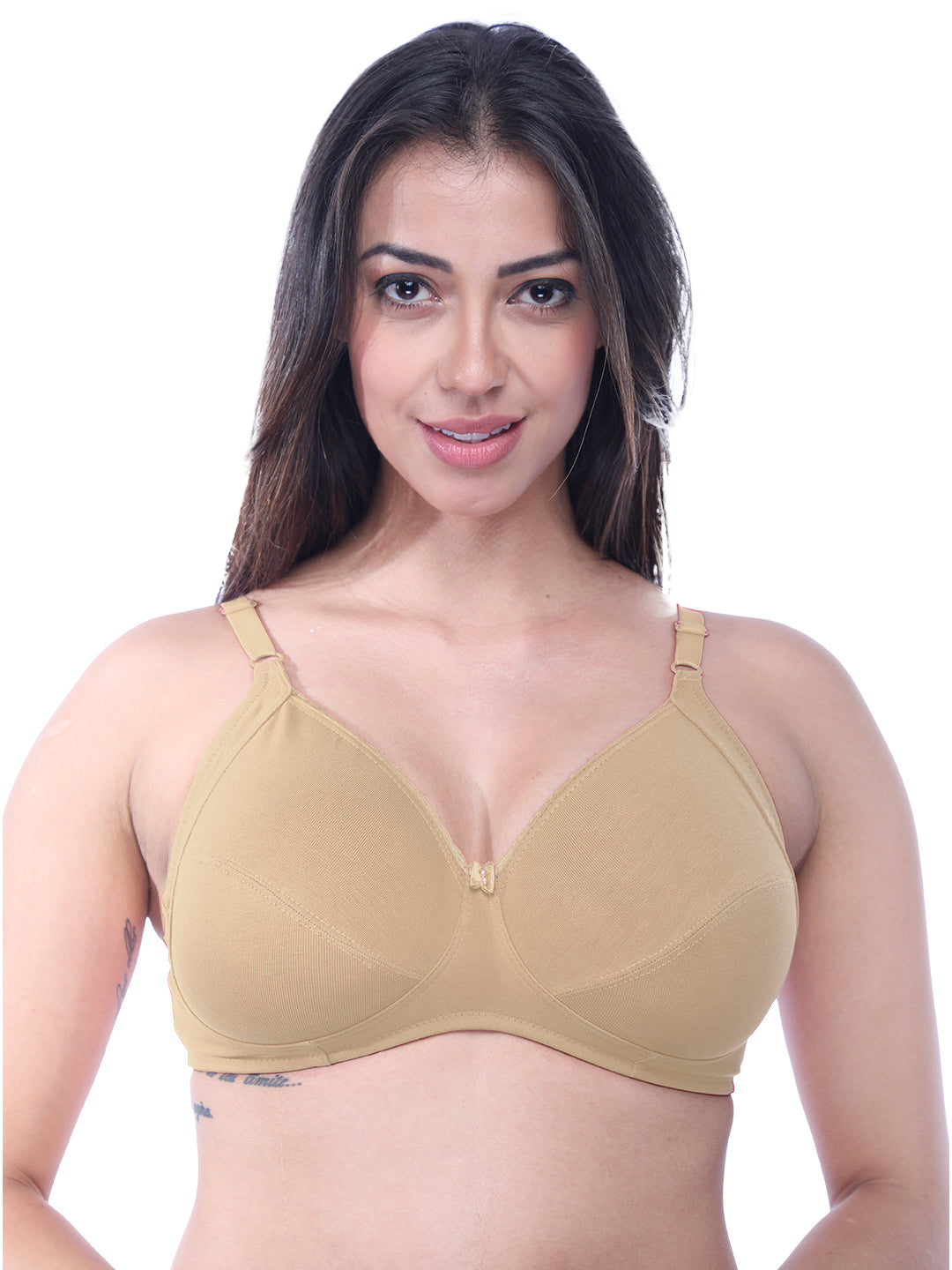 Lovable Non Padded Non Wired Full Coverage Bra - (Pack of 2) COMFYST Prime-White/Skin