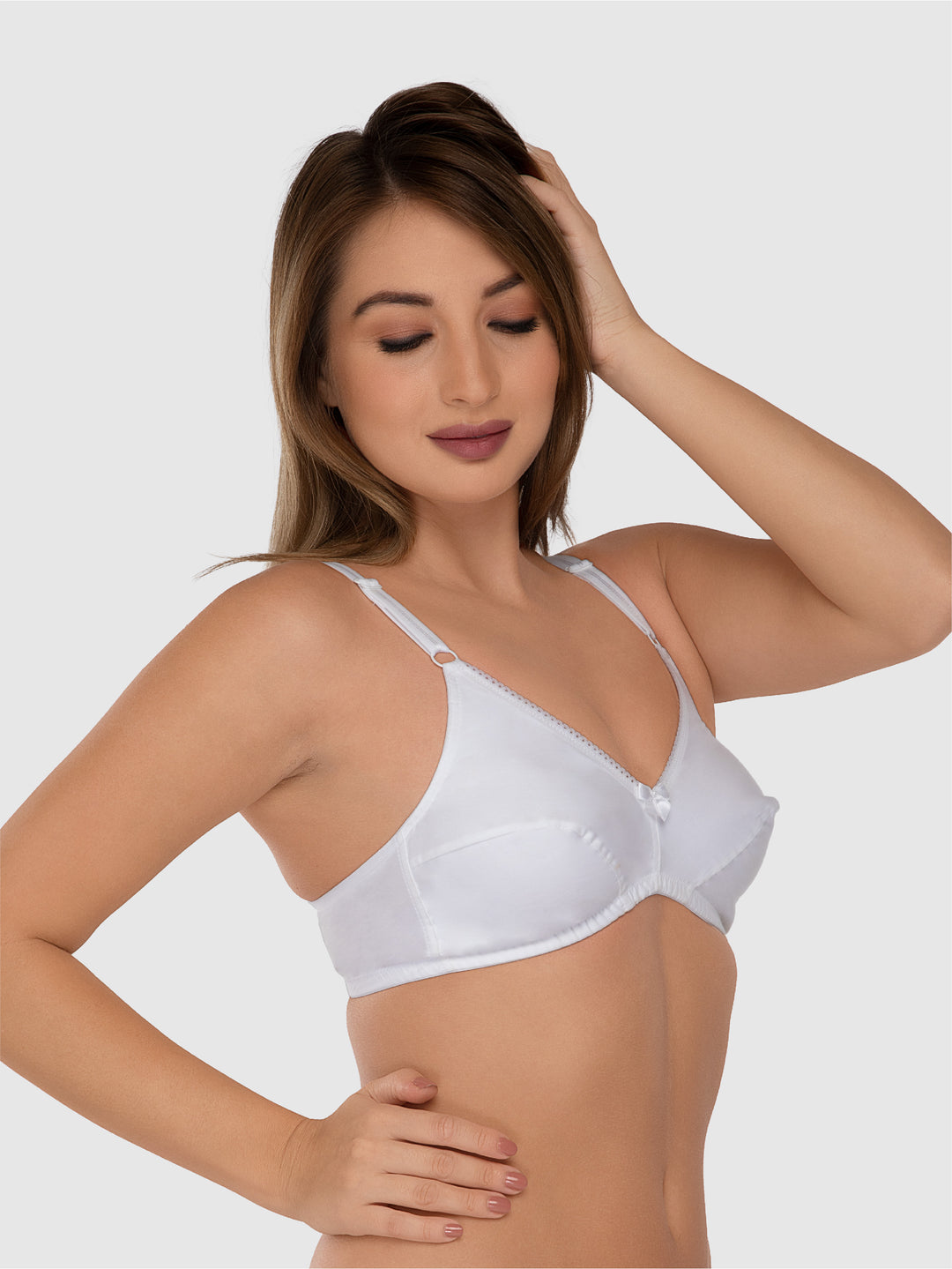 Daisy Dee Black and White Non Padded Non-Wired Full Coverage Everyday Bra Pack of 2 - NFERY-Black/White