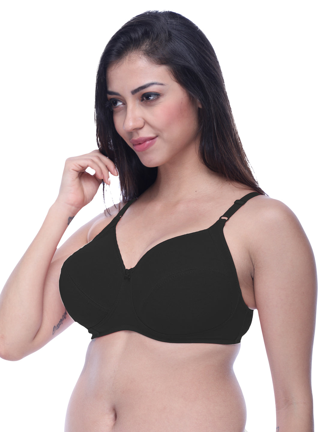 Lovable Non Padded Non Wired Full Coverage Bra - (Pack of 2) COMFYST Prime-Red/Black