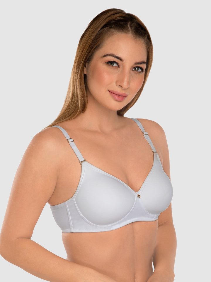 Daisy Dee Black and White Non Padded Non-Wired Full Coverage Bra Pack of 2 - NMPL-Black/White