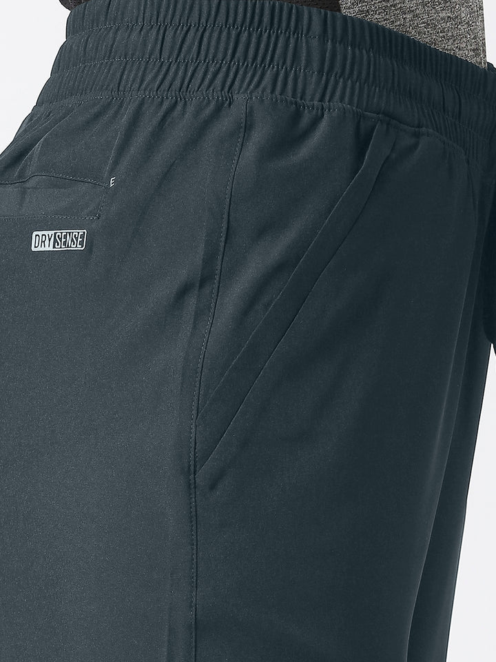 Women Steel Grey Solid Slim Fit Joggers Pant - GROOVER-STG