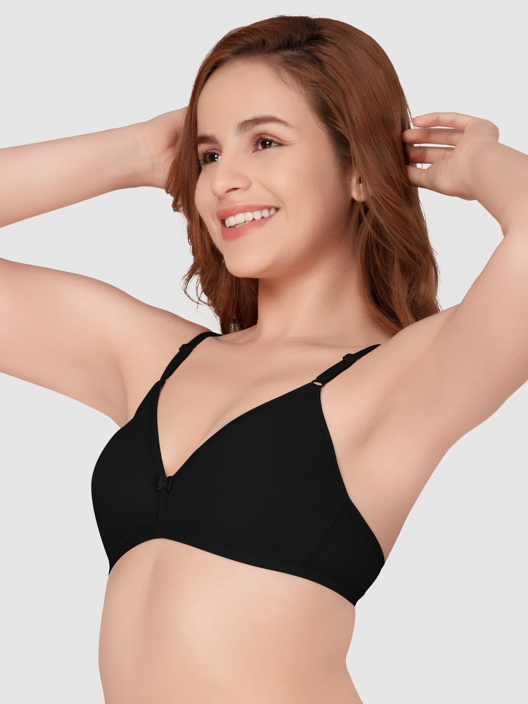 Daisy Dee Black and White Non Padded Non Wired Full Coverage Bra Pack of 2 - NADR-Black/White