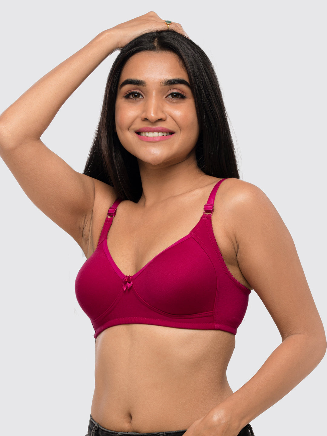 Lovable Violet Non Padded Non Wired Full Coverage Bra Contours-Violet