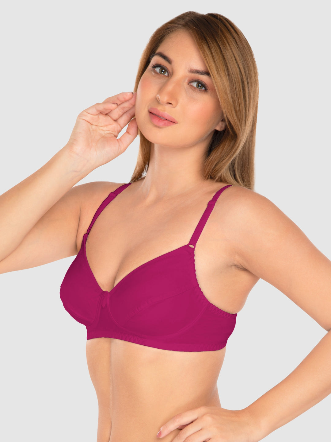 Daisy Dee Skin and Rani Pink Non Padded Wirefree Full Coverage T-Shirt Bra Pack of 2 - NCLBR-SKIN/R.PINK