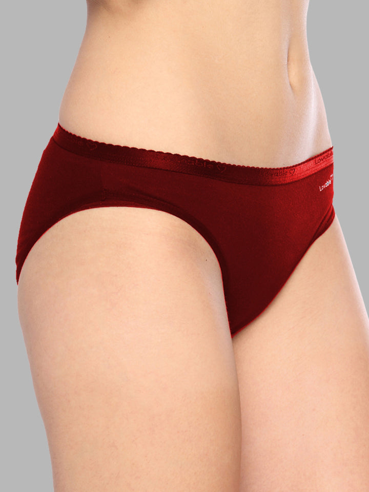 Women Multicolour Solid Bikini Panty - COTTON BIKINI