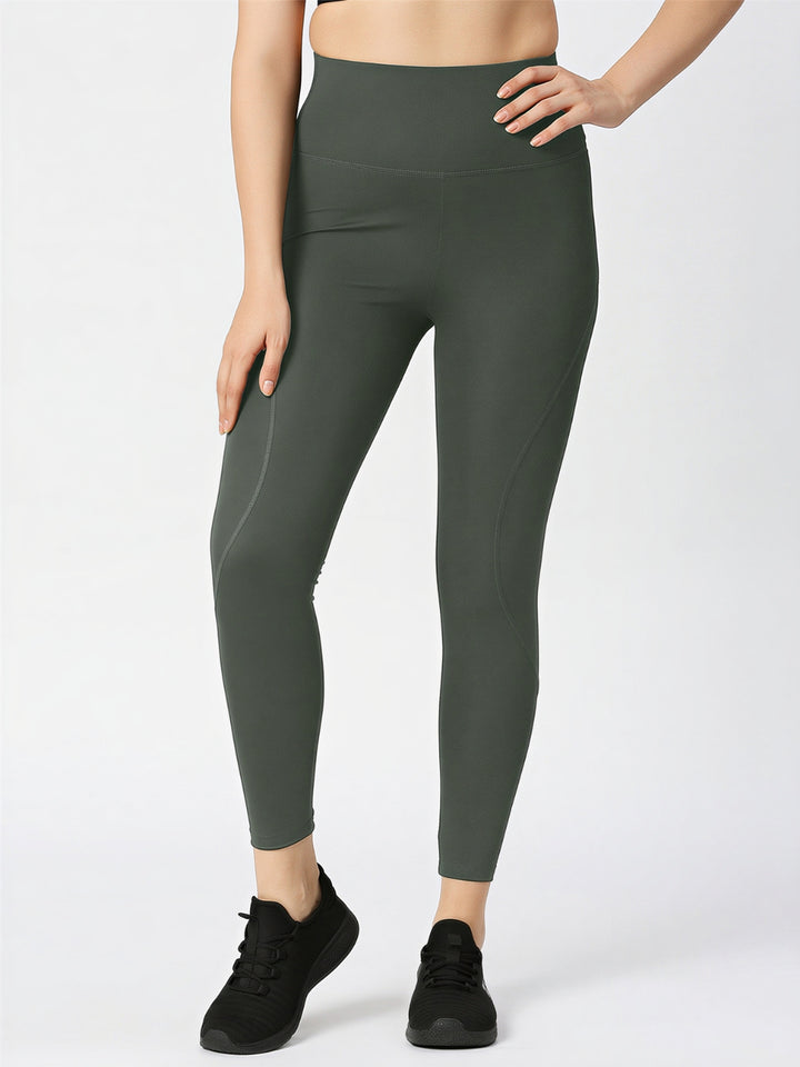 Women Grey Solid Skinny Fit Tights - AERO SPRINTER XC ( H W )-RO