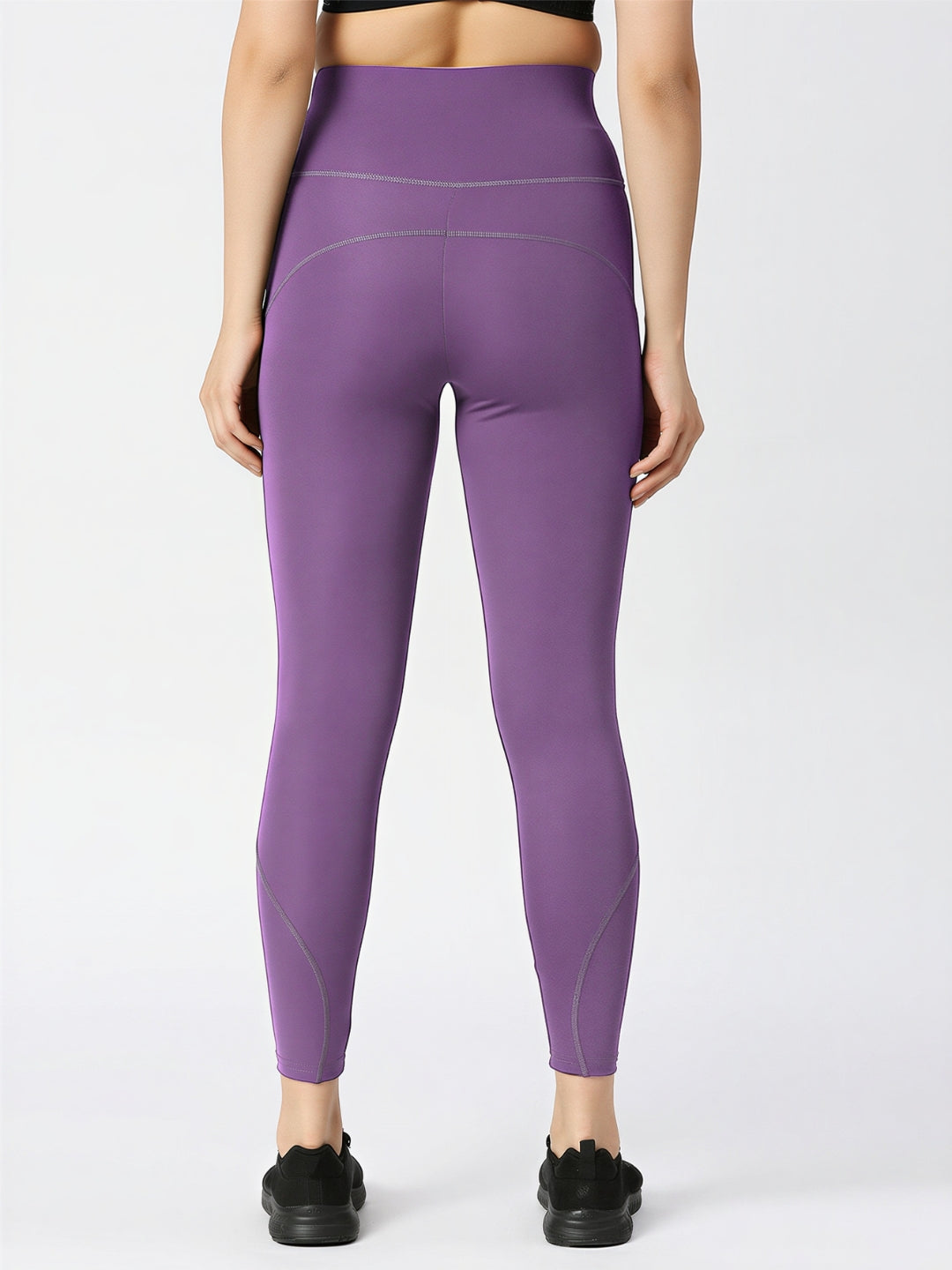 Women Purple Ash Solid Skinny Fit Tights - AERO SPRINTER XC ( H W )-PA
