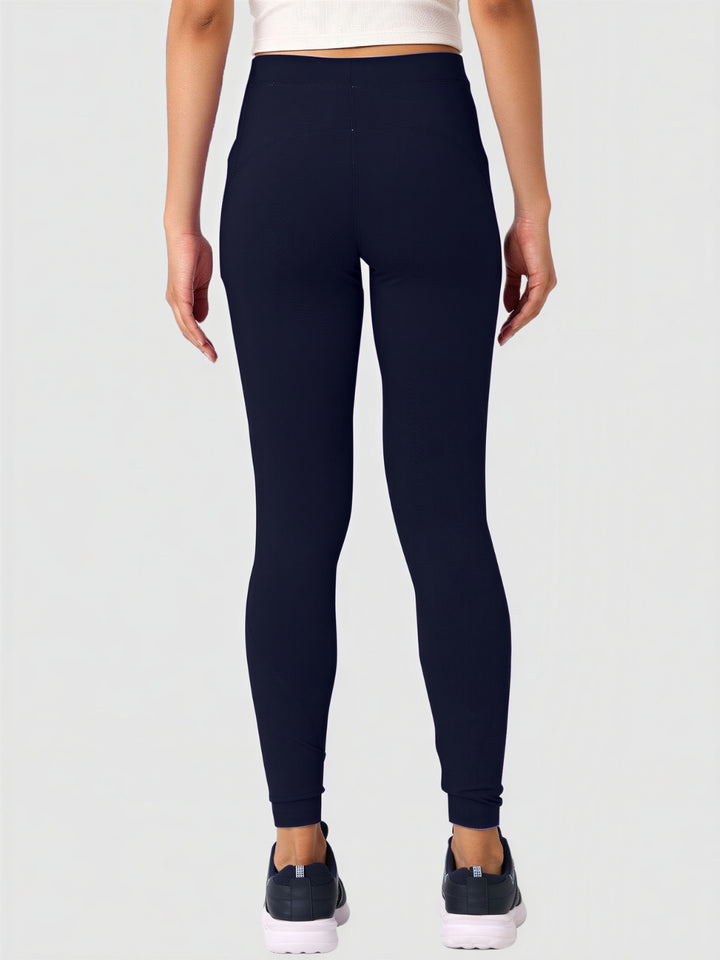 Women Blue Solid Skinny Fit Tights - DRYSPRINTER-NY