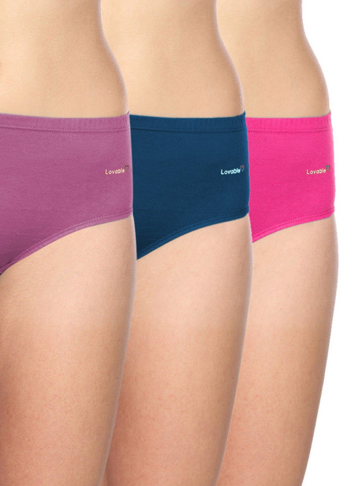 Women Multicolour Solid Hipster Panty - HIP-N-HEP REG