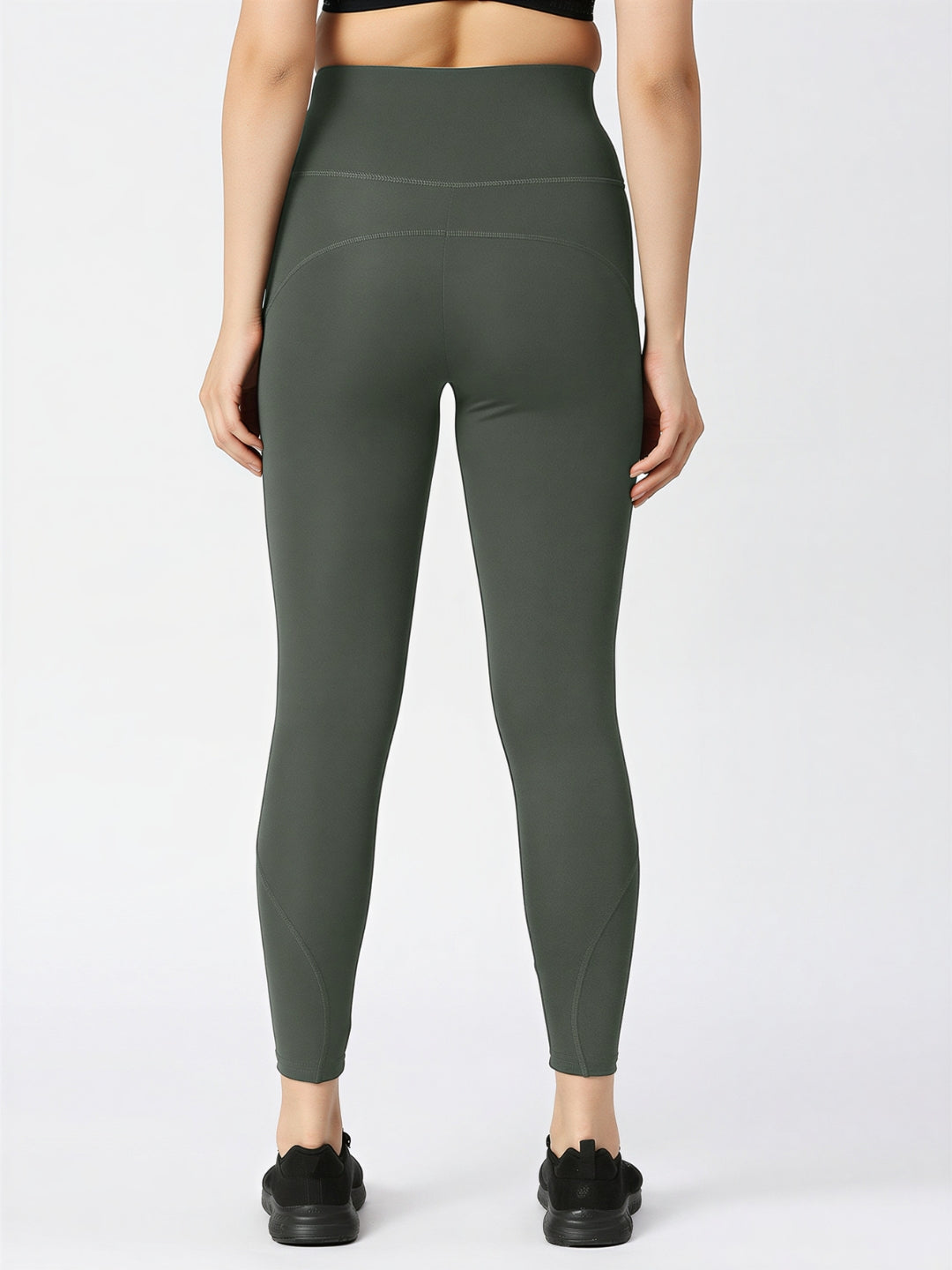 Women Grey Solid Skinny Fit Tights - AERO SPRINTER XC ( H W )-RO