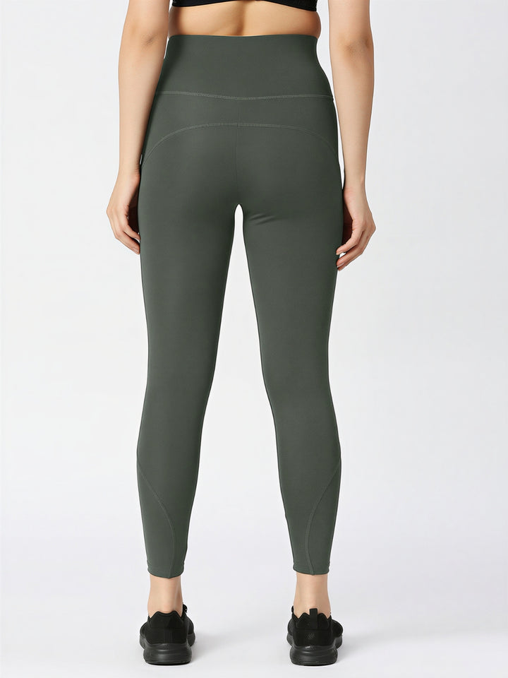 Women Grey Solid Skinny Fit Tights - AERO SPRINTER XC ( H W )-RO